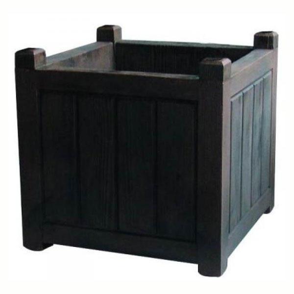 Bac à Fleurs Charme 31 L Bois Foncé (40 x 40 x 44 cm) Bac à Fleurs Charme 31 L Bois