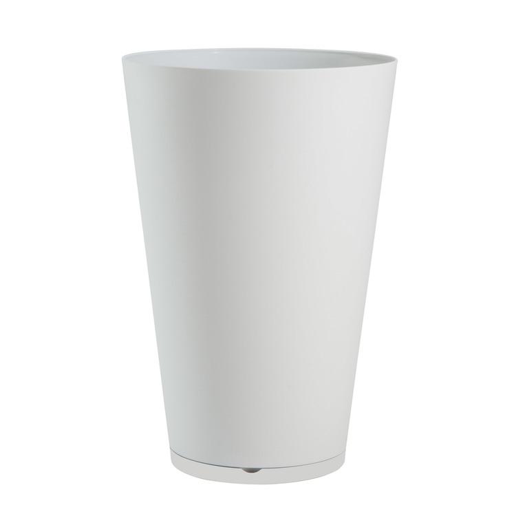Pot de fleur rond en polypropylène diamètre 30 cm soucoupe Pot de fleur rond en polypropylène