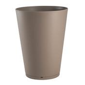 Pot de fleur rond en polypropylène diamètre 40 cm soucoupe Pot de fleur rond en polypropylène