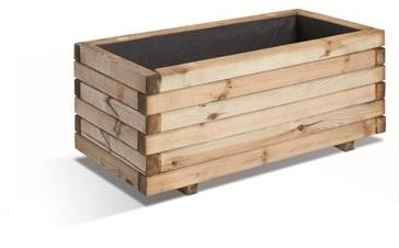 Bac a fleurs Stockholm 40 rectangle - L 80 x P 40