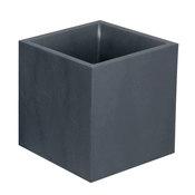 Pot de fleur carré 39x39cm en polyéthylène 31L VOLCANIA Pot de fleur carré 39x39cm
