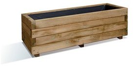 Jardinière en bois FIRST 80 x 40 x H. 27 cm épaiss