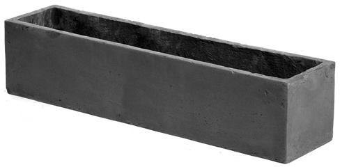 Jardinière rectangle GENEVE 60x17.2xH17.2 Gris