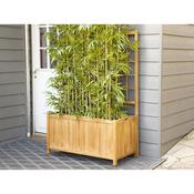 Bac a fleur avec treillis de jardin Acacia JARDIN