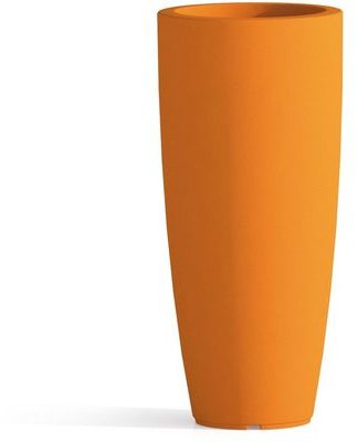 Pot de Fleurs Agave en Résine Rond Orange H90 Ø 40