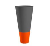 Pot de fleur rond bicolore en polypropylène D30 cm Pot de fleur rond bicolore