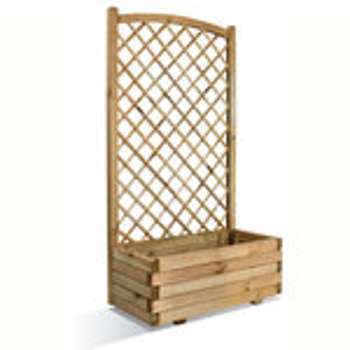 Jardinière avec Treillage en Arc Lierre (80 x 40 x Jardinière avec Treillage