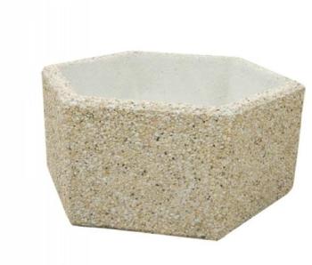 Jardinière en béton hexagonales