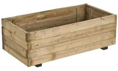 Jardinière Rectangulaire En Bois 63 L - FOREST-STY