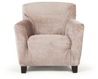 Housse de fauteuil 1 place unie microfibre polyester Housse de fauteuil 1 place
