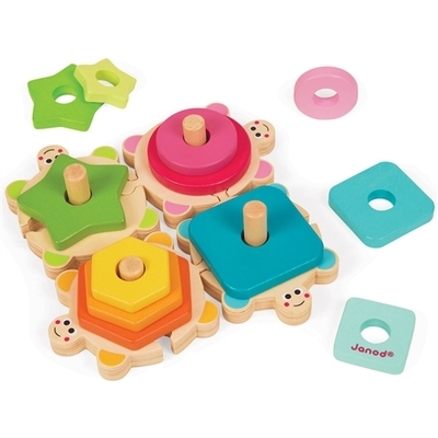 Tortues empilables Janod I Wood