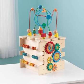 Cube déveil multi-activité en bois
