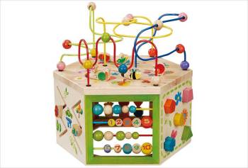 Grand cube dactivités bois 7-en-1 EverEarth