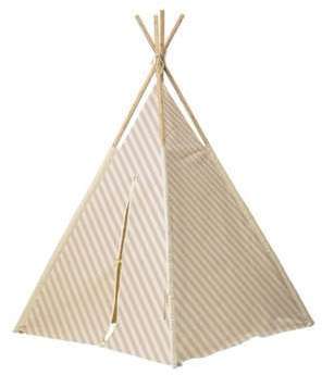 Tente de Jeu pour Enfant Tipi Rose en Coton et Bois Tente de Jeu pour Enfant Tipi