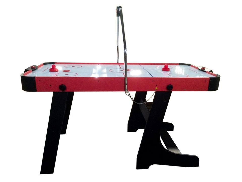 Table de hockey Dan - 151 x 74 cm - Noir et Rouge