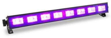 BeamZ BUV93 Barre LED 8x3 w lumière noire UV avec