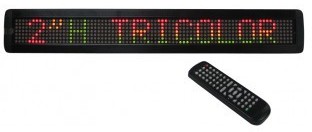 MOVING-MES20RGY- JOURNAL LUMINEUX TRICOLORE PROGRA