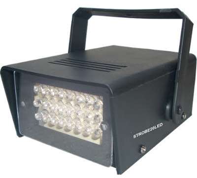 IBIZA LIGHT STROBE20LED Mini stroboscope a 24 led