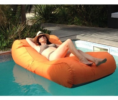 Matelas piscine Wave couleur Orange - SITINPOOL