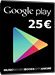 Carte cadeau Google Play - 25 euros