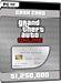 GTA Online Cash Card - 1.250.000 $ - Great White S