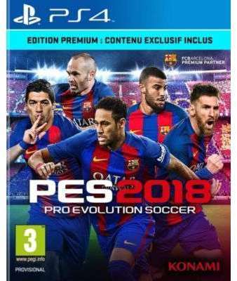Jeu PS4 Konami PES 2018