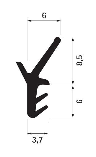 Rouleau de joint pour porte levante et coulissante