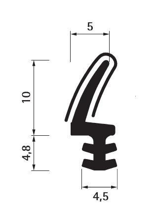 Rouleau de joint sur dormant Noire KISO KISO LD 41