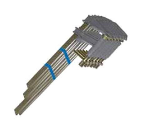 Lot de 6 serre-joints à pompe chromés n°1 EN120 se