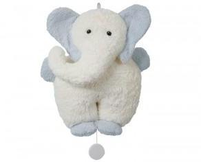 EFIE Élephant Musical - Ecru Bleu - Dès la Naissan