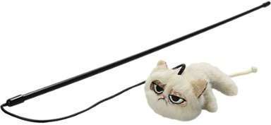 Canne à pêche Grumpy Cat pour chat - 1 canne à pêche Canne à pêche Grumpy Cat pour