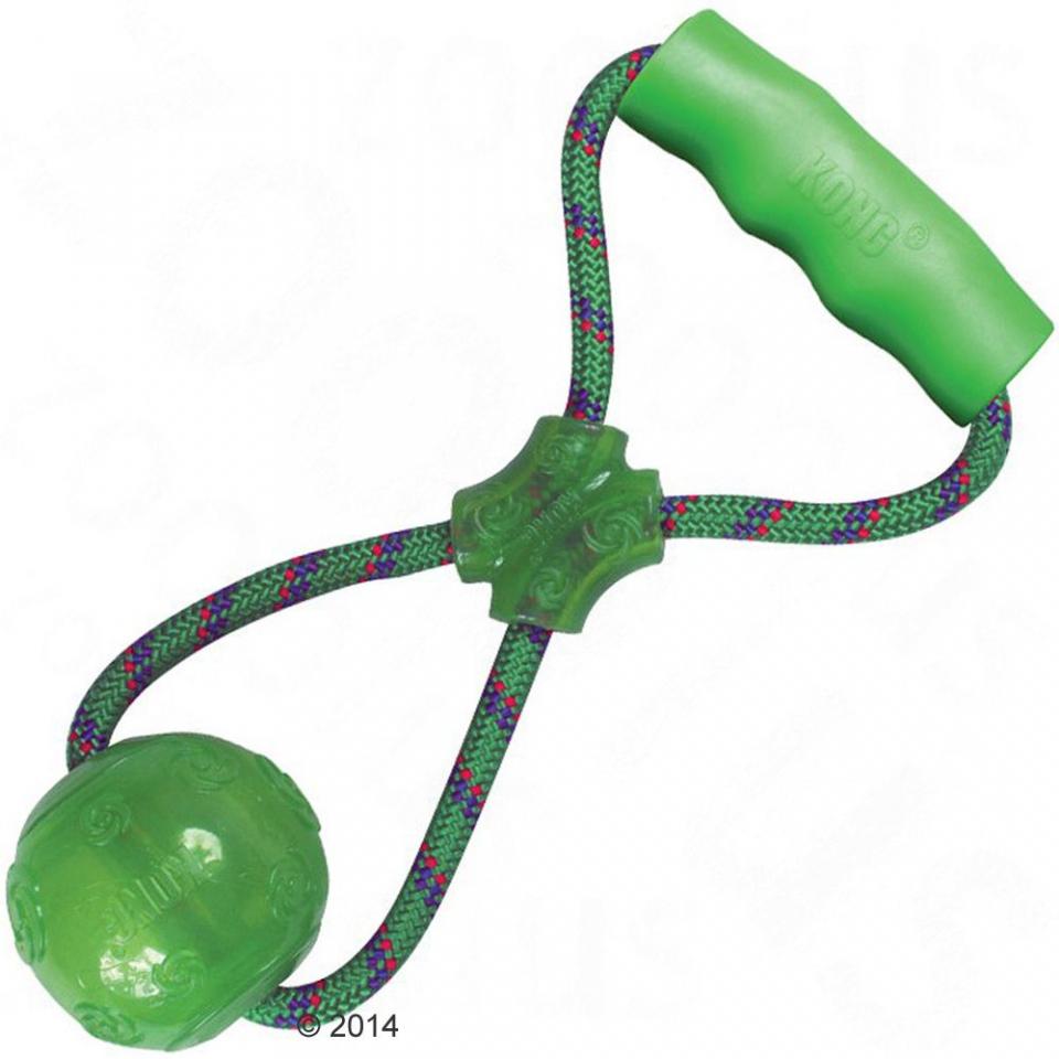 Jouet KONG Squeezz Ball avec poignée pour chien - 1 Jouet KONG Squeezz Ball avec