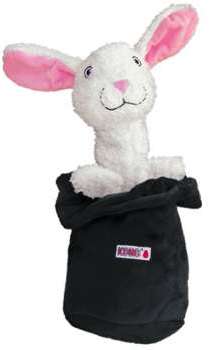 KONG Lapin dans un chapeau pour chien - noir blanc KONG Lapin dans un chapeau