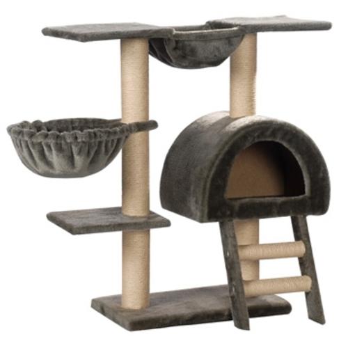 VidaXL Arbre à chat gris 89 cm