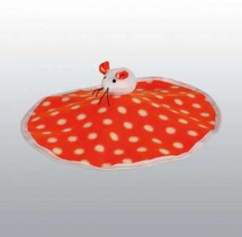 Tapis bruissant avec souris peluche