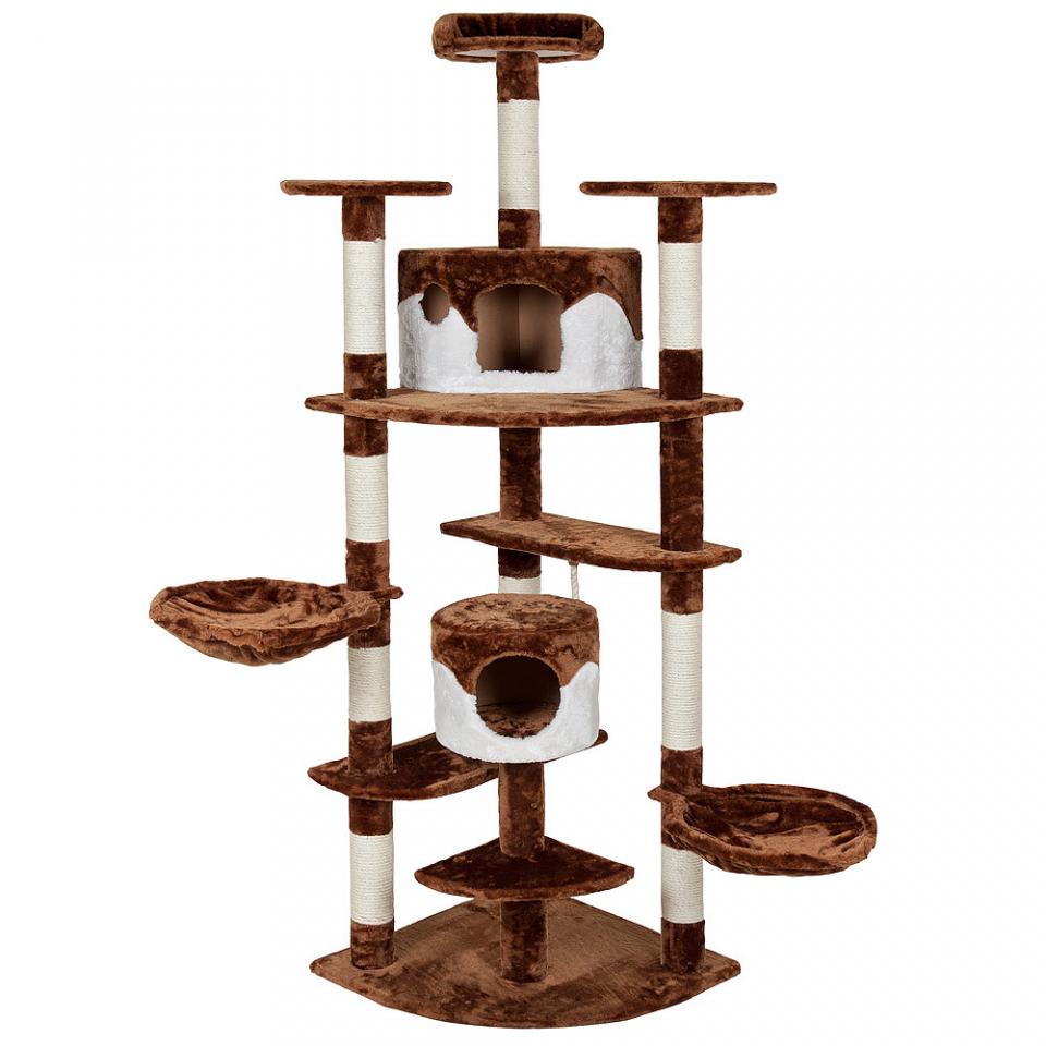 Arbre à chat 204 cm DUKI, Griffoir, Grattoir, Tron