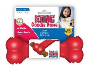 JOUET KONG GOODIE BONE ROUGE POUR CHIEN