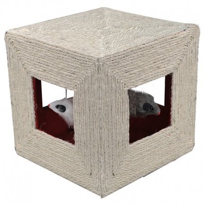 Griffoir cube sisal avec souris