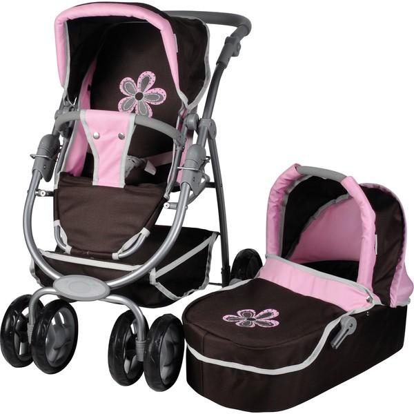 Poussette jouet combinée Knorrtoys Coco brown flow