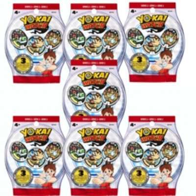 Sachets de 3 médailles Yo-Kai Watch - x7 Sachets de 3 médailles Yo-Kai