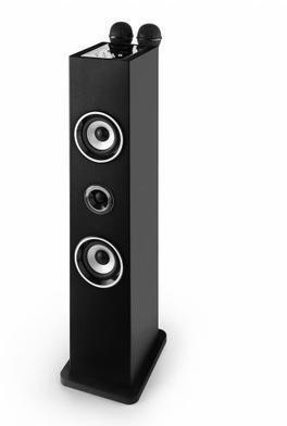 Auna Karaboom Enceinte Bluetooth karaoke micros -