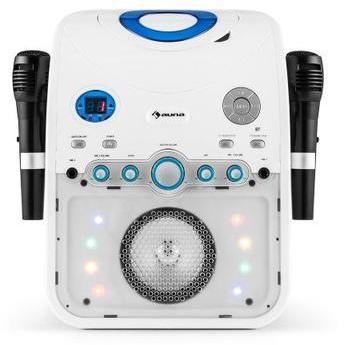 Auna StarMaker Chaîne karaoké lecteur LED 2 micros