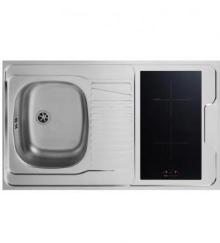Bloc évier pour kitchenette plaque de cuisson indu