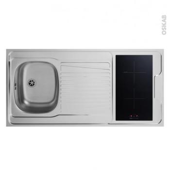 Bloc évier pour kitchenette plaque de cuisson indu