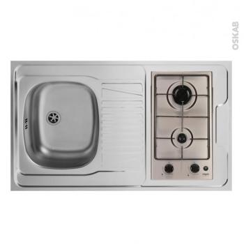 Bloc évier pour kitchenette plaque de cuisson gaz