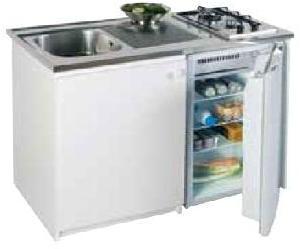 Kitchenette 1200 Eco 600 Evier titachrome Frigo bl