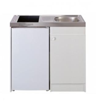 Kitchenette induction Meuble sous évier blanc Avec