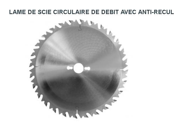 Leman - Lame carbure Débit 600x30x40Z Alt. / anti-