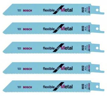 Lot de 5 lames de scie sabre BOSCH S922BF Professi