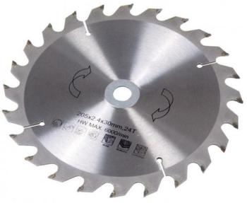 FERM Lame de scie à onglet 210 mm 30/16/18 24T MSA